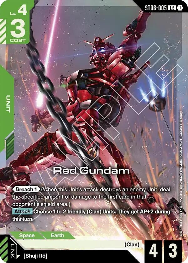 Image for Red Gundam (Premium Card Collection Gundam Assemble) (ST06-005) (Gundam Promotional Cards) - Gundam Card Game
