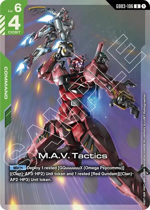 Image for M.A.V. Tactics (Premium Card Collection Gundam Assemble) (GD03-106) (Gundam Promotional Cards) - Gundam Card Game