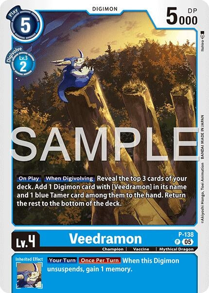 Image for Veedramon (Reprint) (P-138 P) (Advanced Booster Digimon Generation) - Digimon Card Game