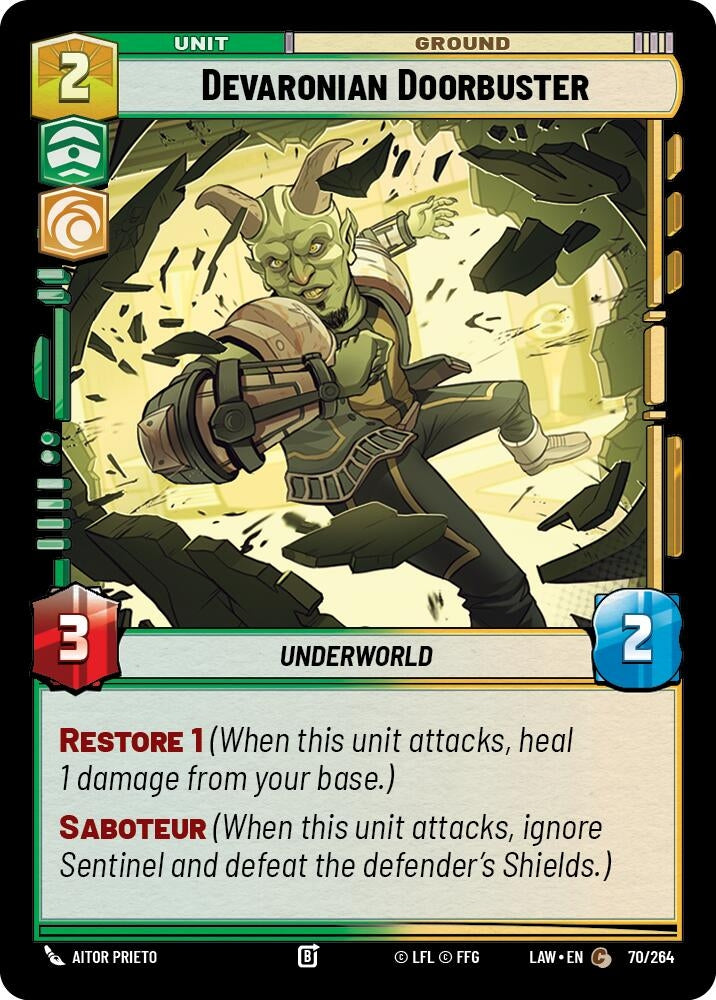 Image for Devaronian Doorbuster (70/264) (A Lawless Time) - Star Wars: Unlimited