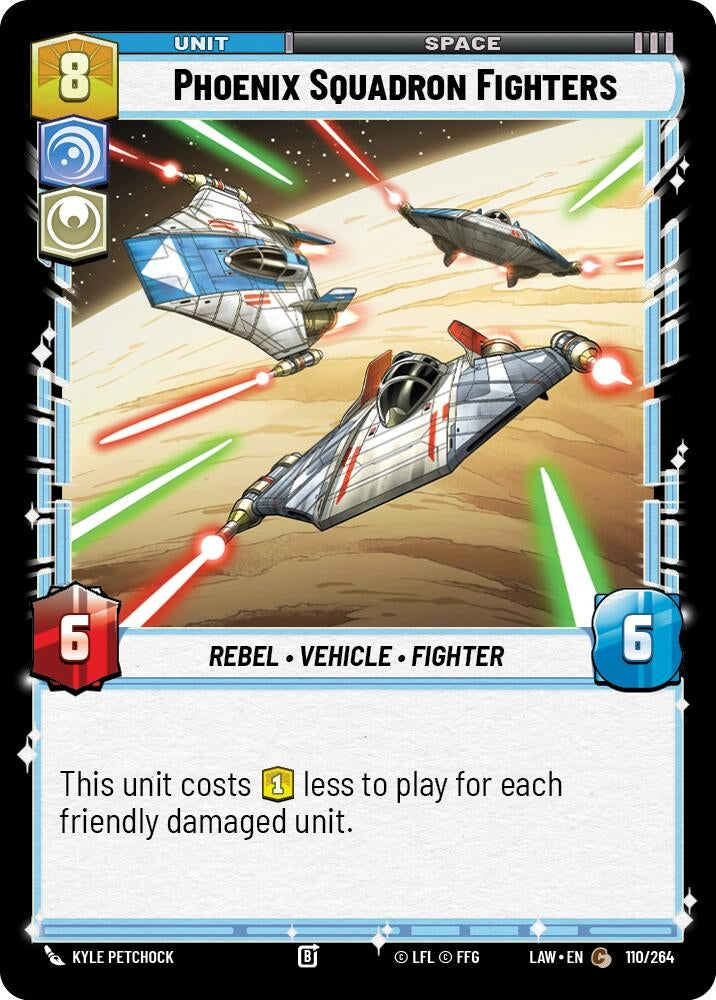 Image for Phoenix Squadron Fighters (110/264) (A Lawless Time) - Star Wars: Unlimited