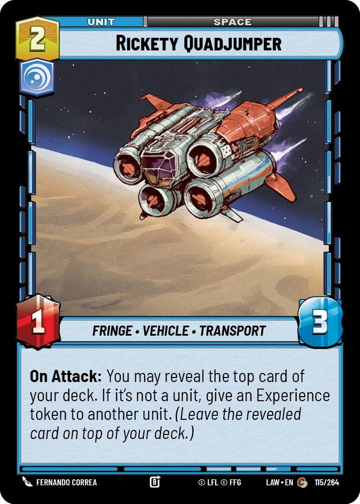Image for Rickety Quadjumper (115/264) (A Lawless Time) - Star Wars: Unlimited