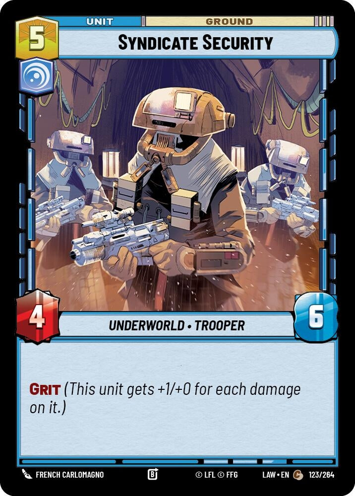 Image for Syndicate Security (123/264) (A Lawless Time) - Star Wars: Unlimited
