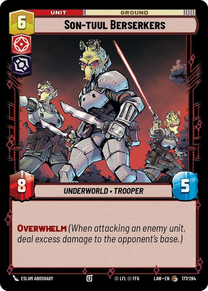 Image for Son-tuul Berserkers (177/264) (A Lawless Time) - Star Wars: Unlimited