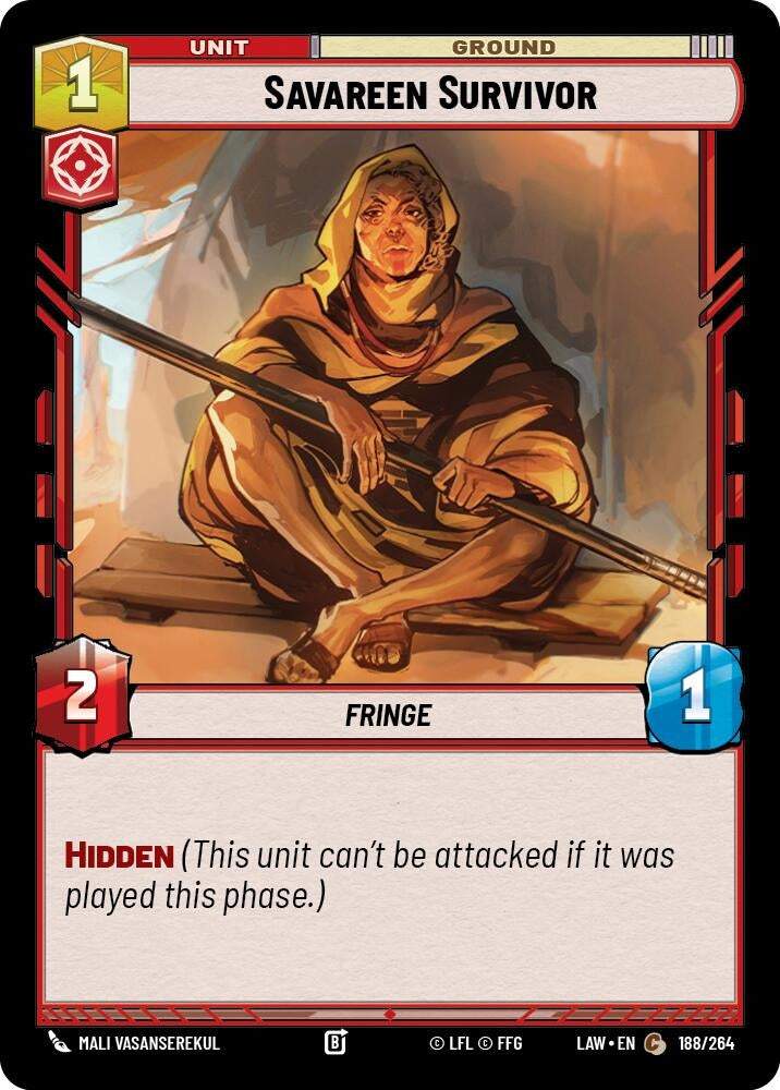Image for Savareen Survivor (188/264) (A Lawless Time) - Star Wars: Unlimited
