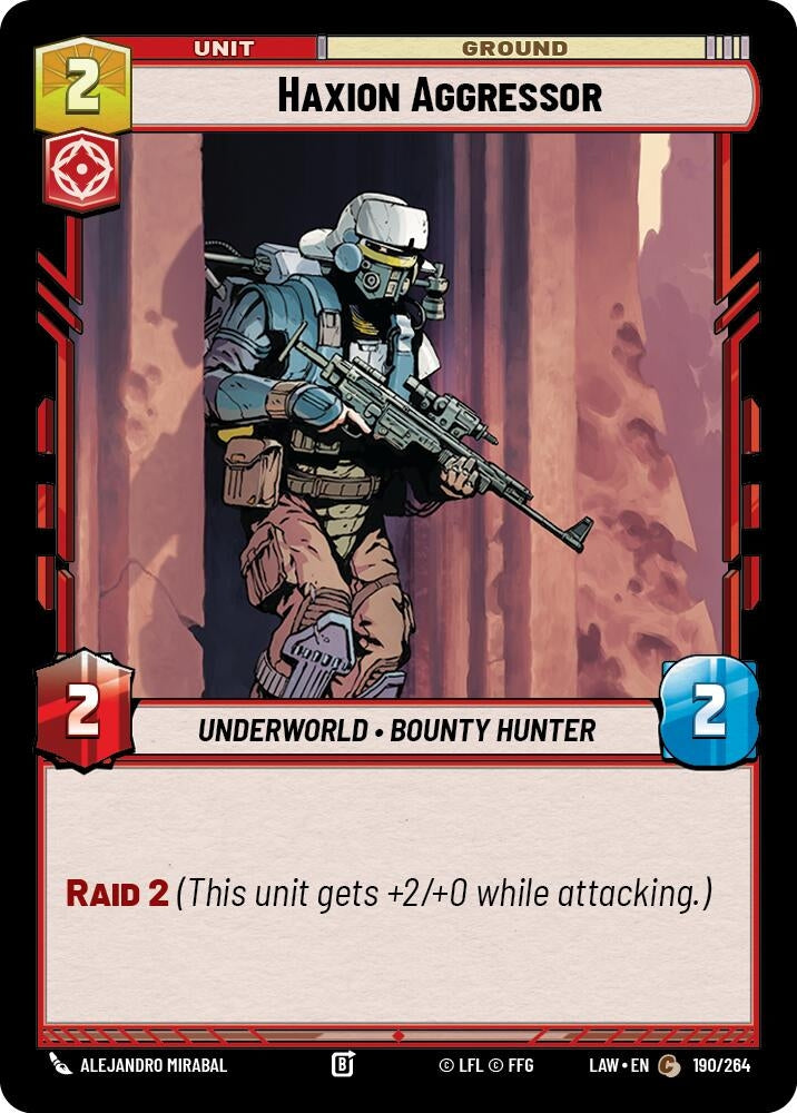 Image for Haxion Aggressor (190/264) (A Lawless Time) - Star Wars: Unlimited