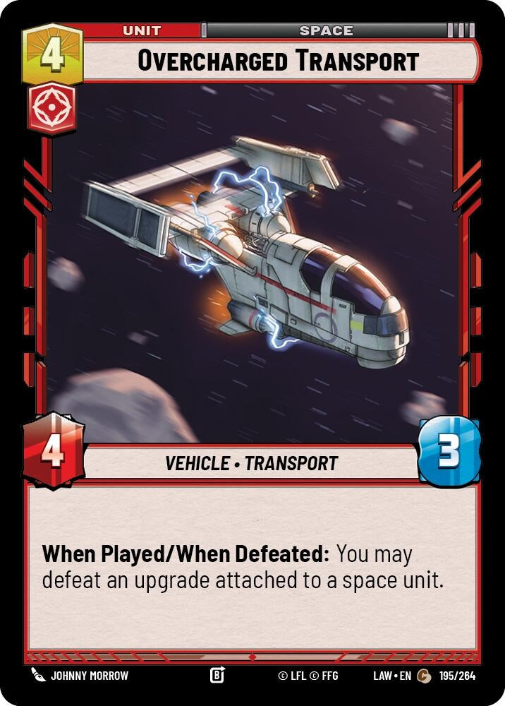 Image for Overcharged Transport (195/264) (A Lawless Time) - Star Wars: Unlimited