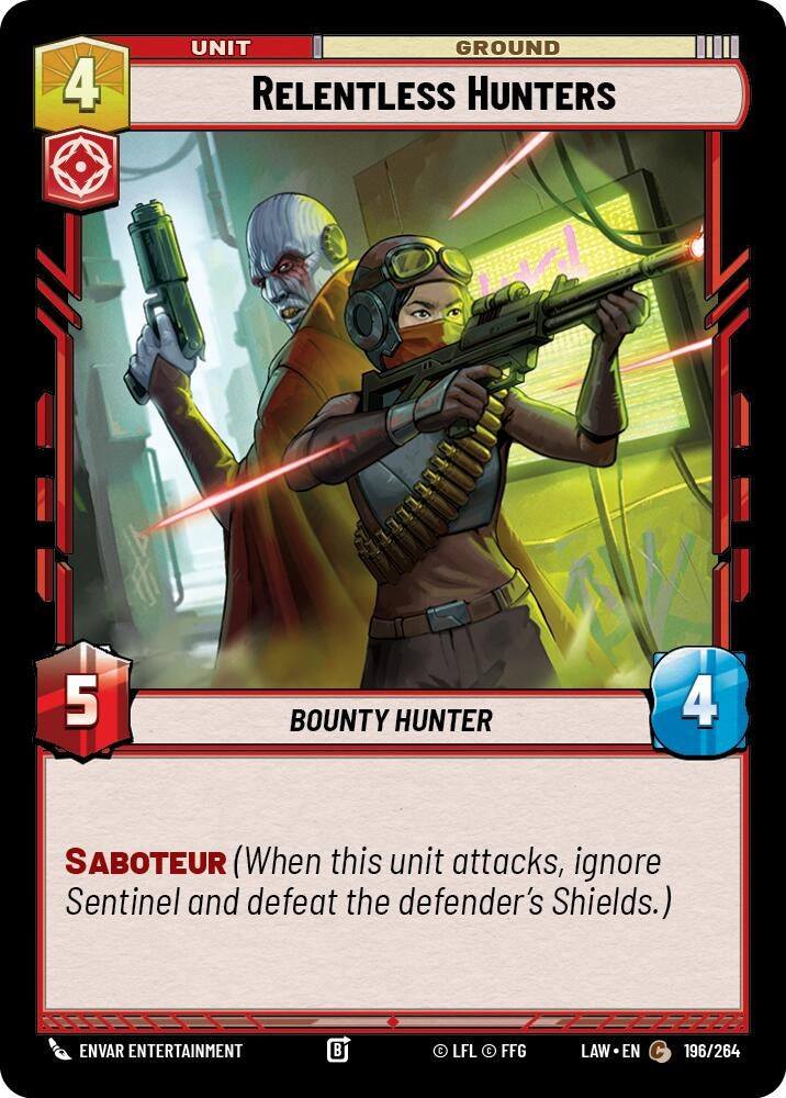 Image for Relentless Hunters (196/264) (A Lawless Time) - Star Wars: Unlimited