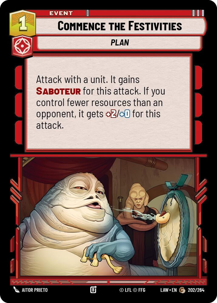 Image for Commence the Festivities (202/264) (A Lawless Time) - Star Wars: Unlimited