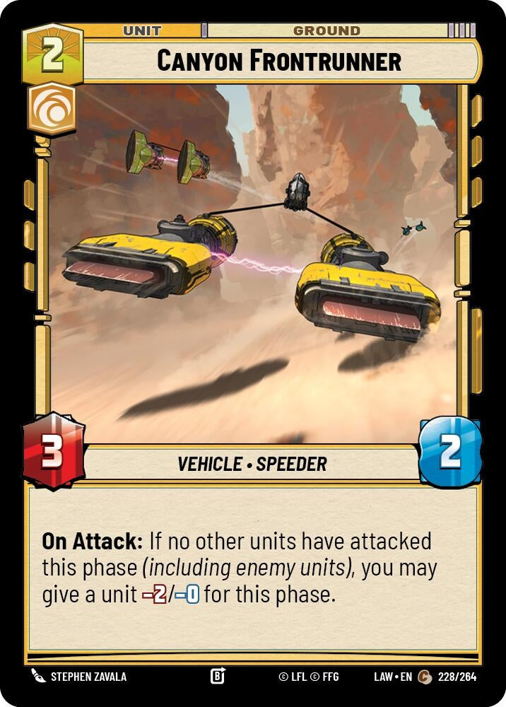 Image for Canyon Frontrunner (228/264) (A Lawless Time) - Star Wars: Unlimited