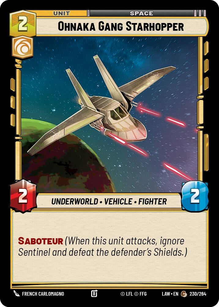 Image for Ohnaka Gang Starhopper (230/264) (A Lawless Time) - Star Wars: Unlimited