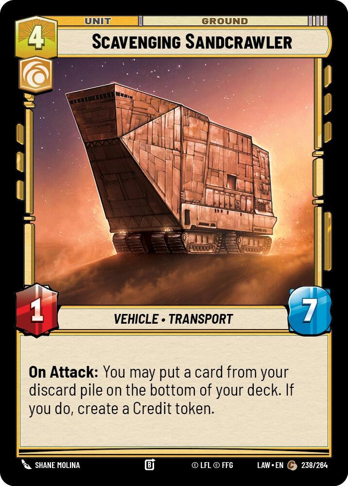 Image for Scavenging Sandcrawler (238/264) (A Lawless Time) - Star Wars: Unlimited
