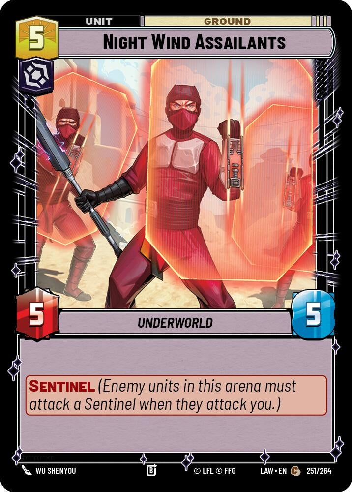 Image for Night Wind Assailants (251/264) (A Lawless Time) - Star Wars: Unlimited