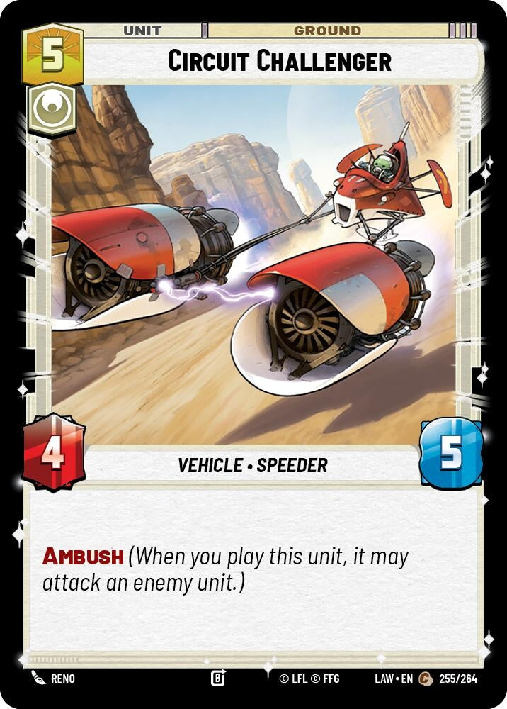 Image for Circuit Challenger (255/264) (A Lawless Time) - Star Wars: Unlimited