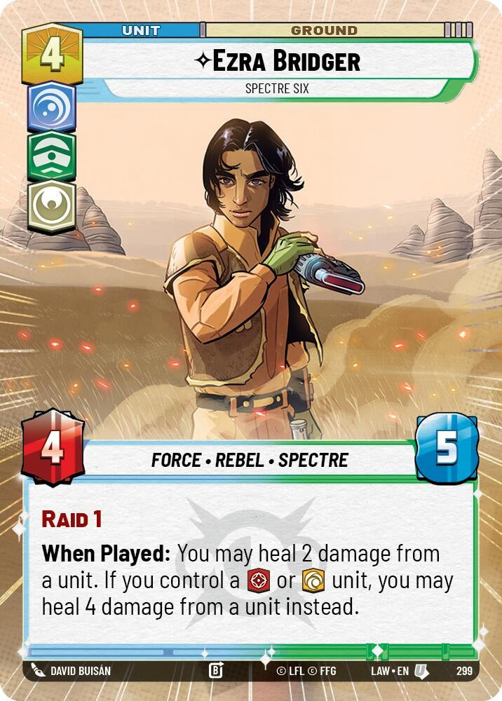 Image for Ezra Bridger - Spectre Six (Hyperspace) (299) (A Lawless Time) - Star Wars: Unlimited