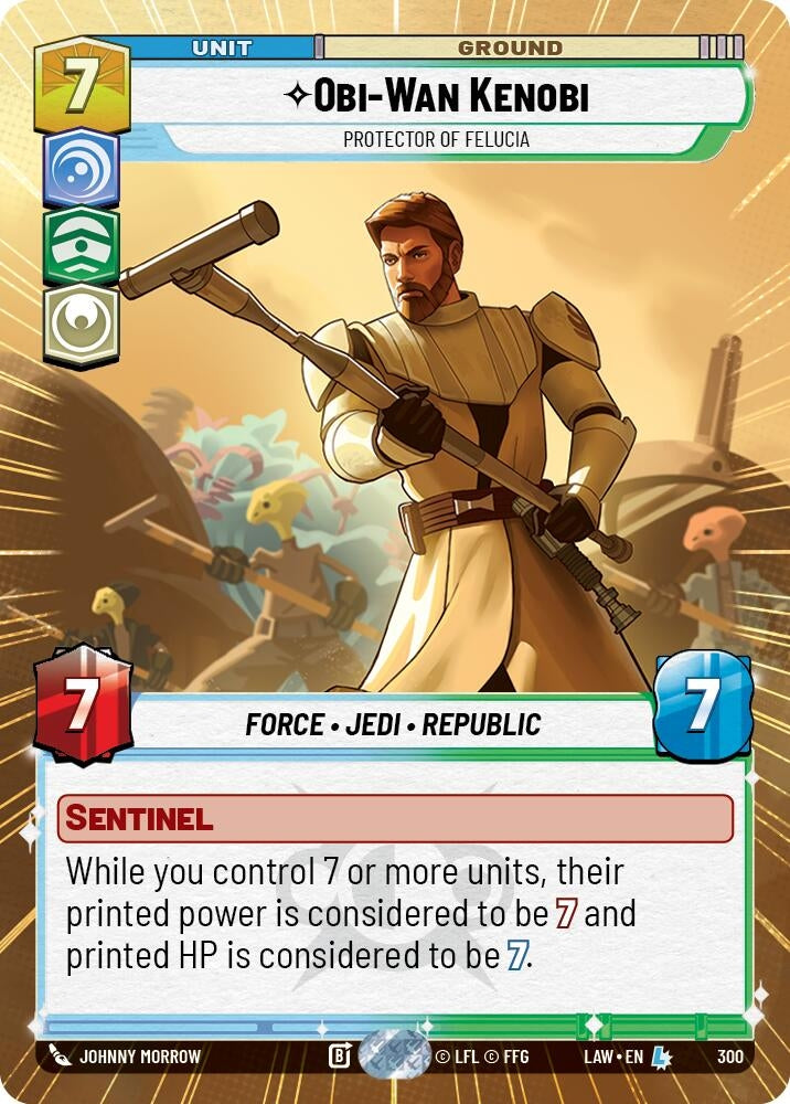 Image for Obi-Wan Kenobi - Protector of Felucia (Hyperspace) (300) (A Lawless Time) - Star Wars: Unlimited