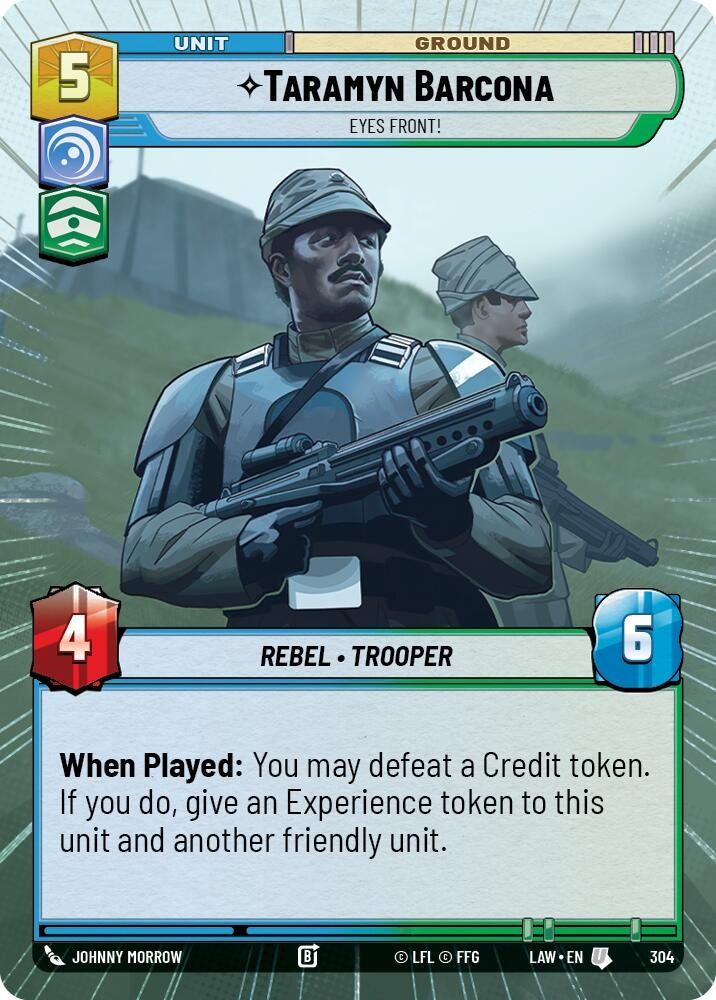 Image for Taramyn Barcona - Eyes Front! (Hyperspace) (304) (A Lawless Time) - Star Wars: Unlimited