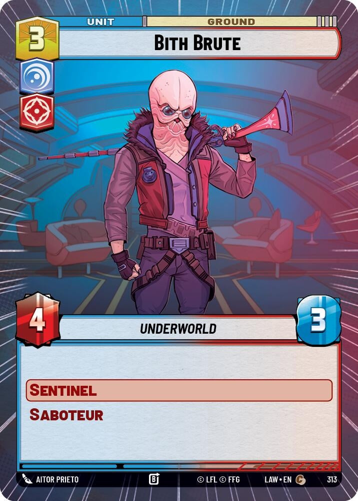 Image for Bith Brute (Hyperspace) (313) (A Lawless Time) - Star Wars: Unlimited