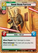 Image for Honor-Bound Partisan (Hyperspace) (322) (A Lawless Time) - Star Wars: Unlimited
