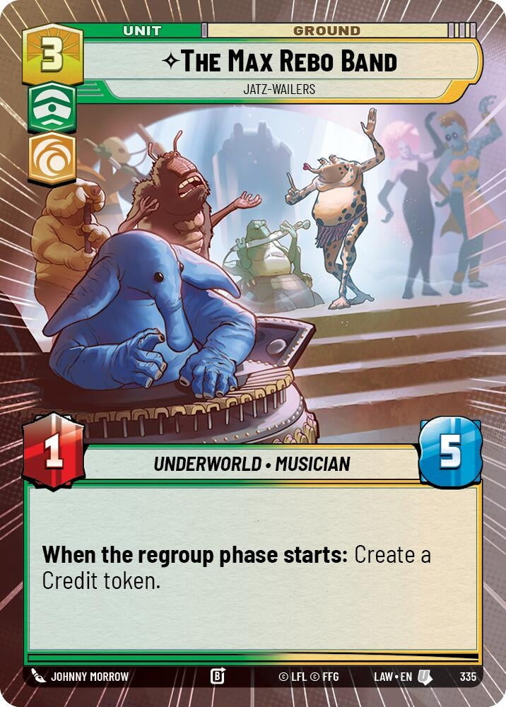 Image for The Max Rebo Band - Jatz-Wailers (Hyperspace) (335) (A Lawless Time) - Star Wars: Unlimited
