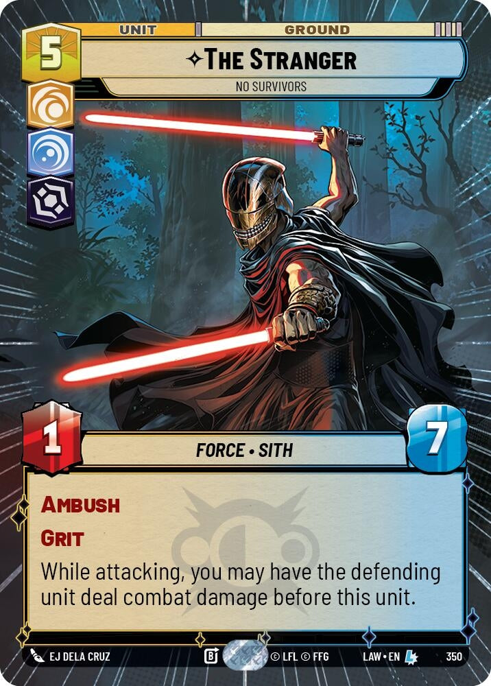 Image for The Stranger - No Survivors (Hyperspace) (350) (A Lawless Time) - Star Wars: Unlimited