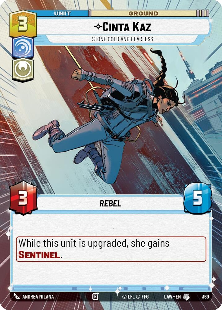 Image for Cinta Kaz - Stone Cold and Fearless (Hyperspace) (369) (A Lawless Time) - Star Wars: Unlimited