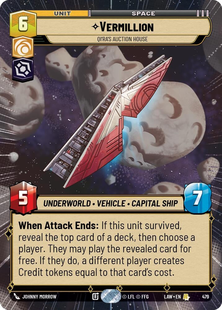 Image for Vermillion - Qi'Ra's Auction House (Hyperspace) (479) (A Lawless Time) - Star Wars: Unlimited