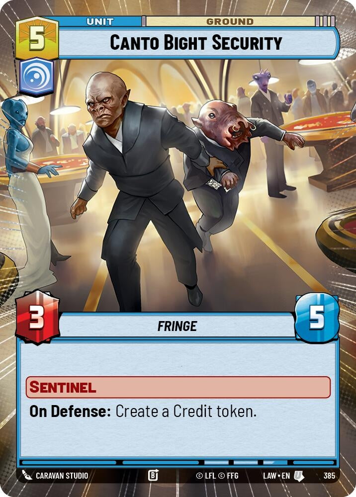 Image for Canto Bight Security (Hyperspace) (385) (A Lawless Time) - Star Wars: Unlimited