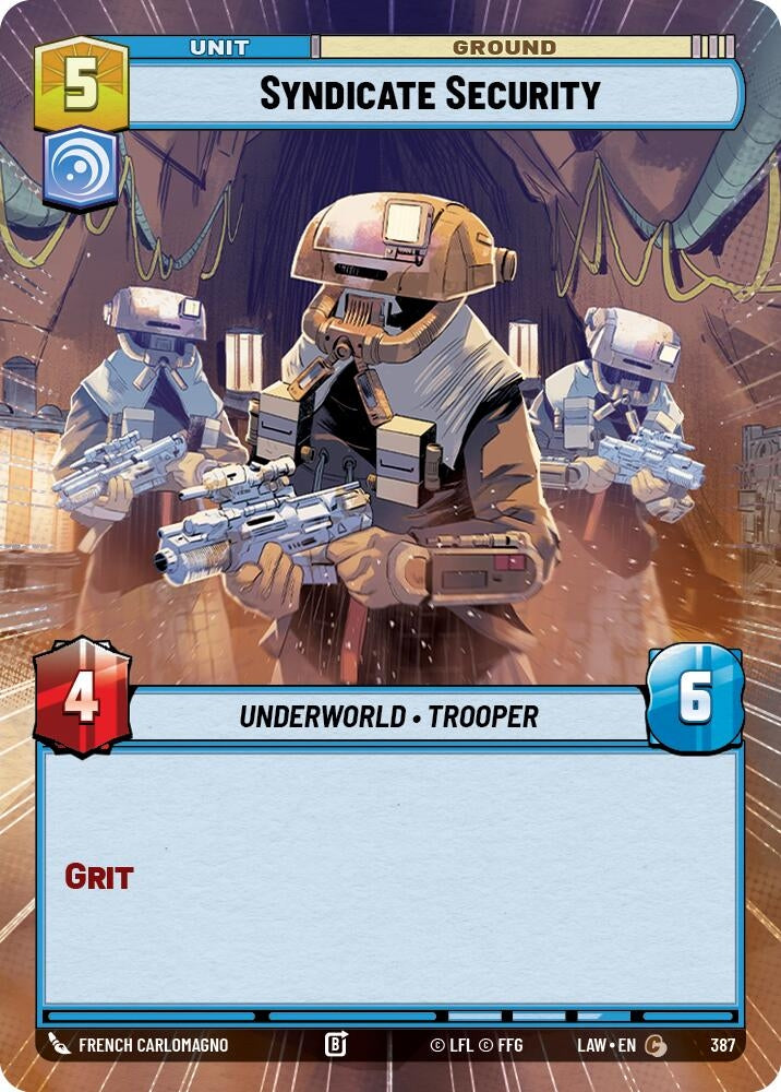 Image for Syndicate Security (Hyperspace) (387) (A Lawless Time) - Star Wars: Unlimited