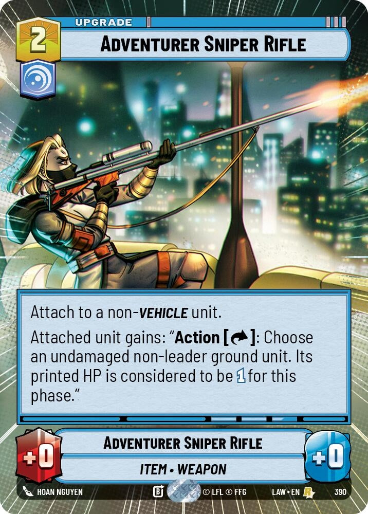 Image for Adventurer's Sniper Rifle (Hyperspace) (390) (A Lawless Time) - Star Wars: Unlimited
