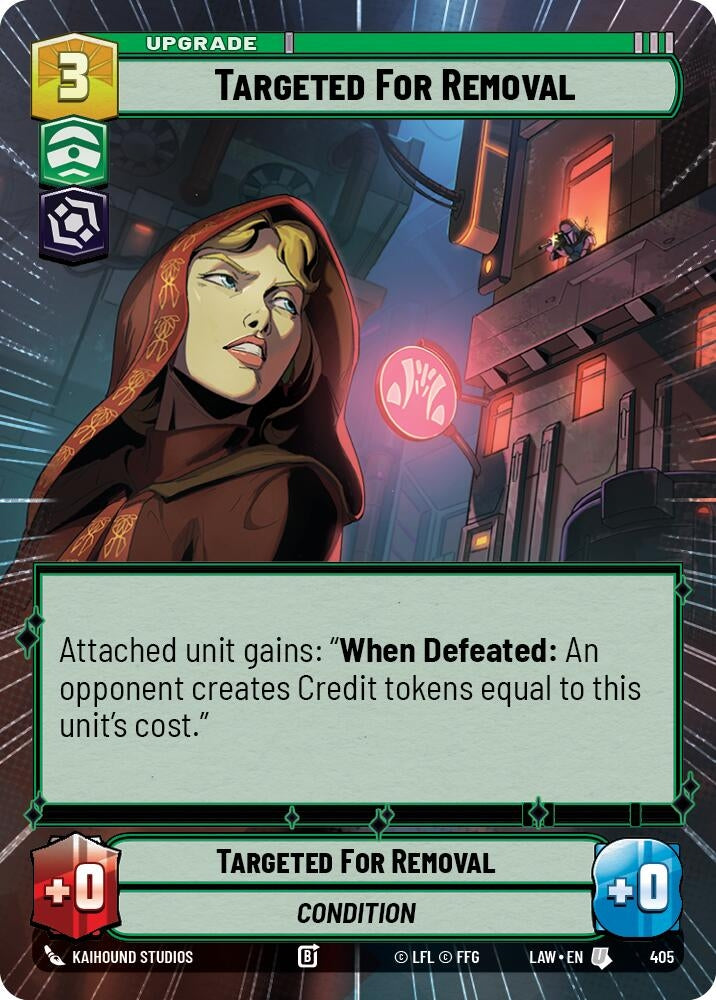 Image for Targeted for Removal (Hyperspace) (405) (A Lawless Time) - Star Wars: Unlimited