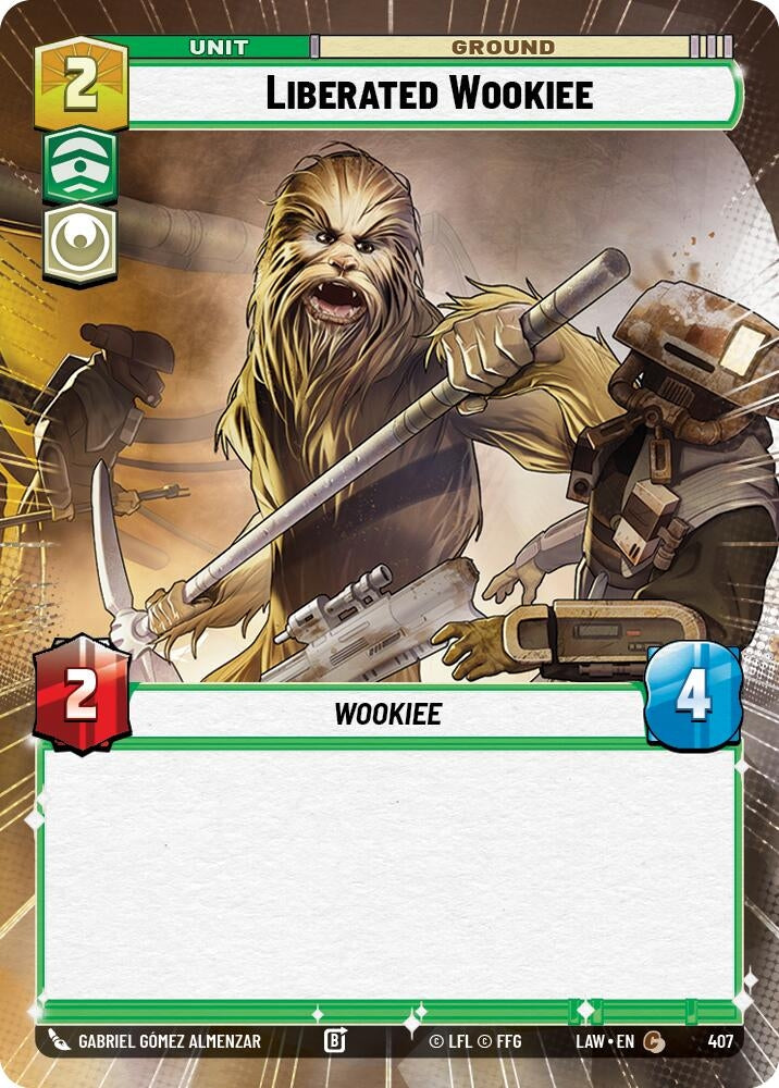 Image for Liberated Wookie (Hyperspace) (407) (A Lawless Time) - Star Wars: Unlimited