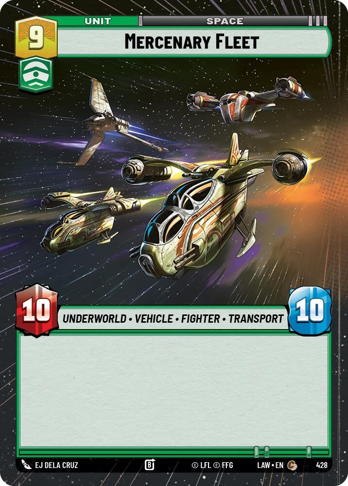 Image for Mercenary Fleet (Hyperspace) (428) (A Lawless Time) - Star Wars: Unlimited