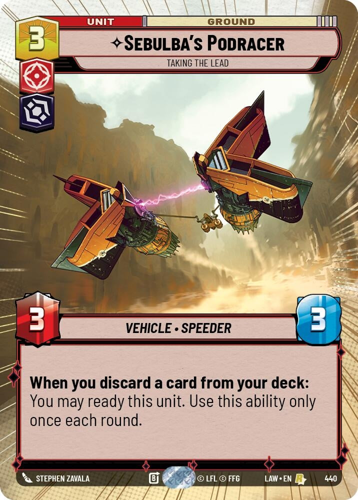 Image for Sebulba's Podracer - Taking the Lead (Hyperspace) (440) (A Lawless Time) - Star Wars: Unlimited