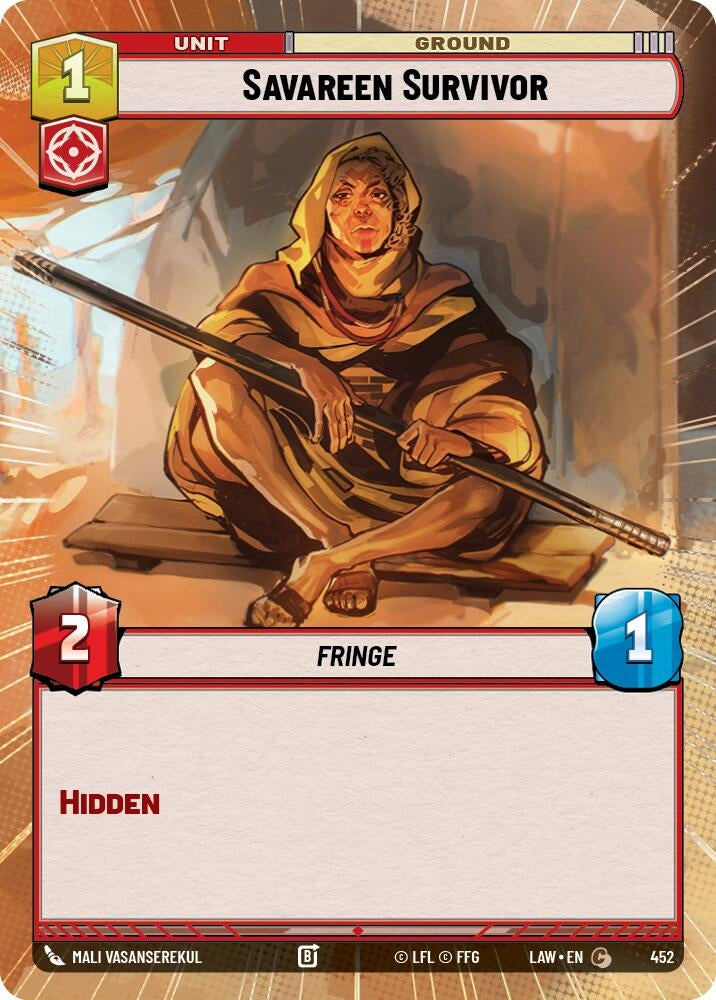Image for Savareen Survivor (Hyperspace) (452) (A Lawless Time) - Star Wars: Unlimited