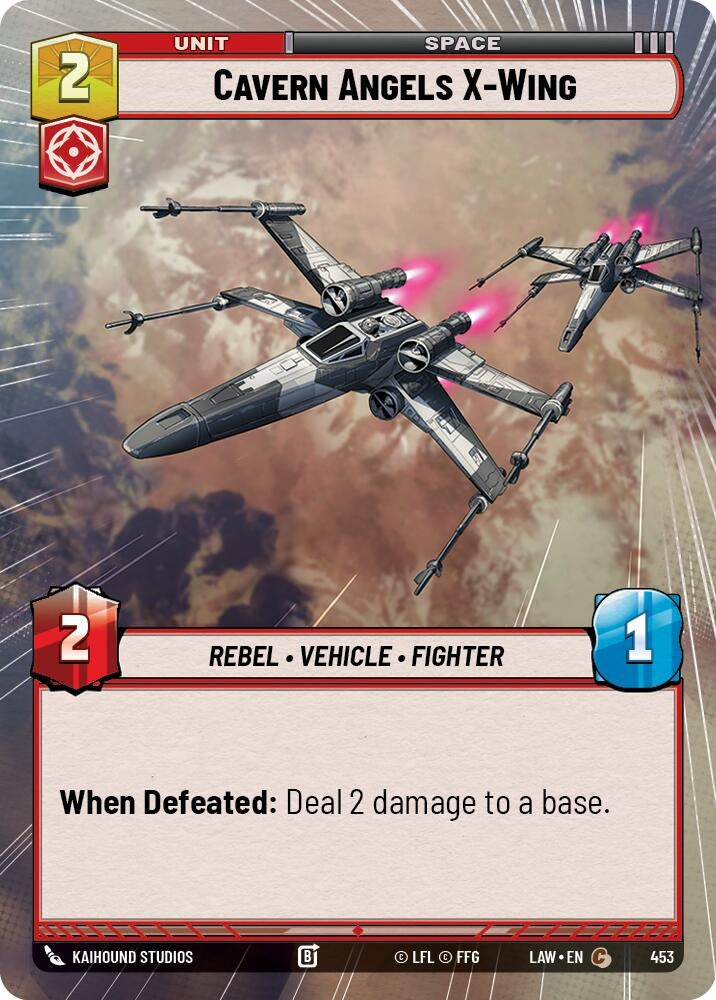 Image for Cavern Angels X-Wing (Hyperspace) (453) (A Lawless Time) - Star Wars: Unlimited