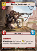 Image for Mid Rim Sharpshooter (Hyperspace) (457) (A Lawless Time) - Star Wars: Unlimited