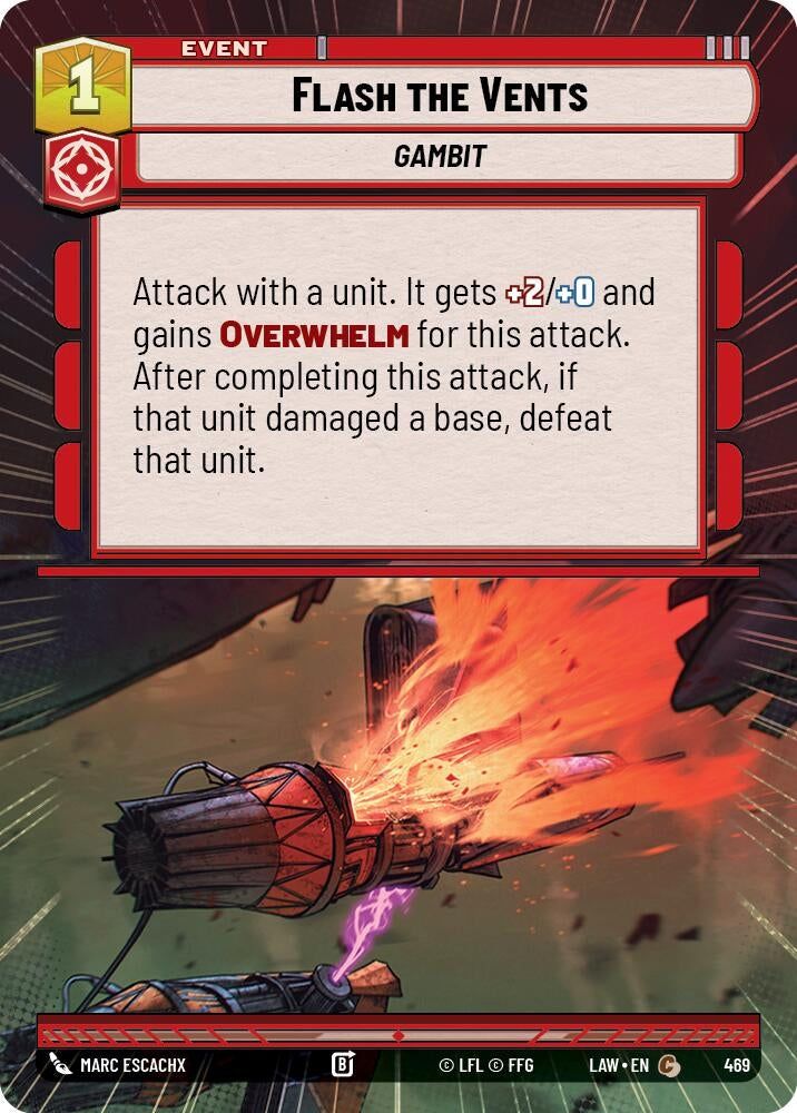 Image for Flash the Vents (Hyperspace) (469) (A Lawless Time) - Star Wars: Unlimited