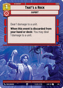 Image for That's a Rock (Hyperspace) (470) (A Lawless Time) - Star Wars: Unlimited
