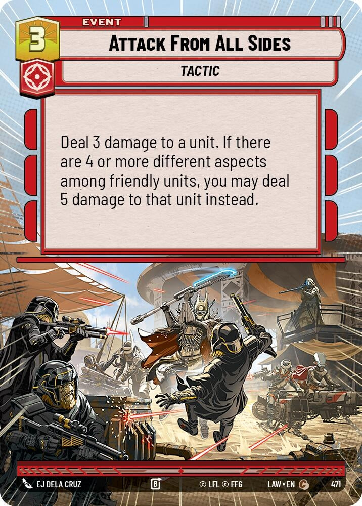 Image for Attack From All Sides (Hyperspace) (471) (A Lawless Time) - Star Wars: Unlimited