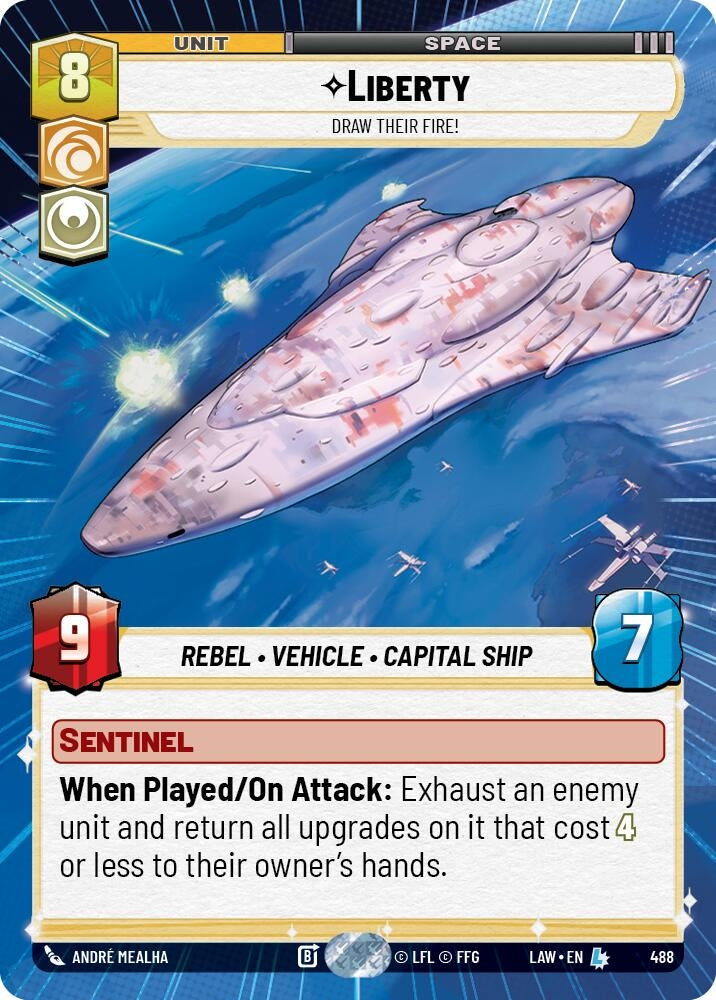 Image for Liberty - Draw Their Fire! (Hyperspace) (488) (A Lawless Time) - Star Wars: Unlimited
