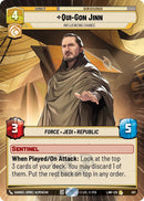 Image for Qui-Gon Jinn - Influencing Chance (Hyperspace) (501) (A Lawless Time) - Star Wars: Unlimited