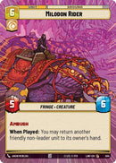 Image for Milodon Rider (Hyperspace) (504) (A Lawless Time) - Star Wars: Unlimited