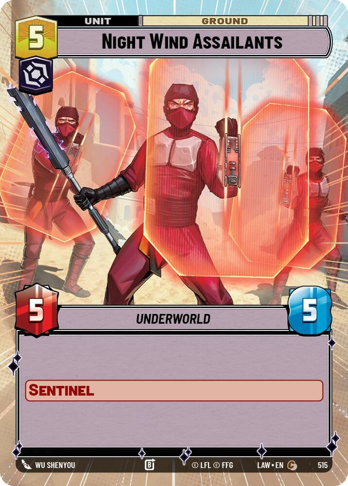 Image for Night Wind Assailants (Hyperspace) (515) (A Lawless Time) - Star Wars: Unlimited