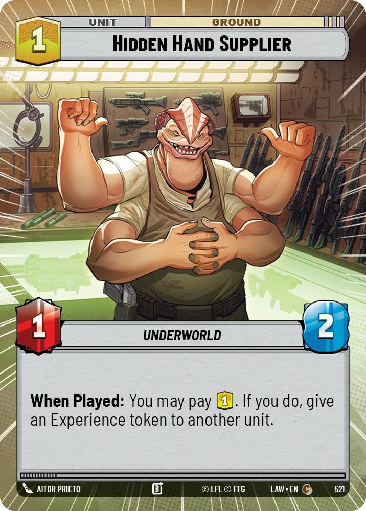 Image for Hidden Hand Supplier (Hyperspace) (521) (A Lawless Time) - Star Wars: Unlimited