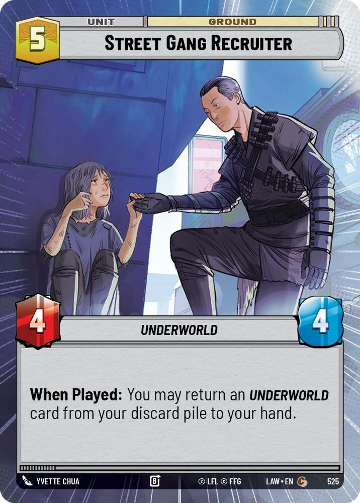 Image for Street Gang Recruiter (Hyperspace) (525) (A Lawless Time) - Star Wars: Unlimited