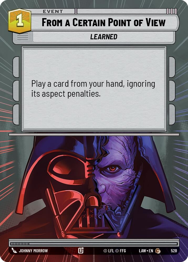 Image for From a Certain Point of View (Hyperspace) (528) (A Lawless Time) - Star Wars: Unlimited