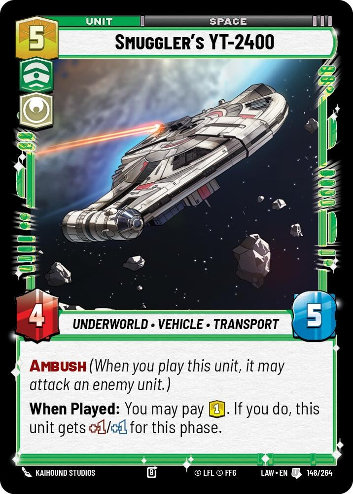 Image for Smuggler's YT-2400 (148/264) (A Lawless Time) - Star Wars: Unlimited