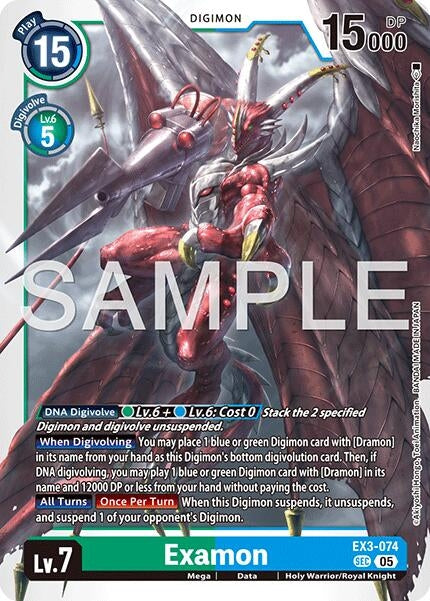 Image for Examon (Reprint) (EX3-074 SEC) (Advanced Booster Digimon Generation) - Digimon Card Game