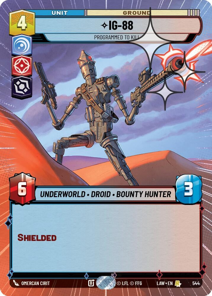 Image for IG-88 - Programmed to Kill (Hyperspace Foil) (544) (A Lawless Time) - Star Wars: Unlimited